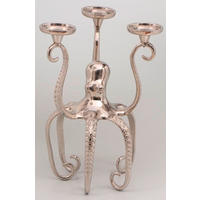 STOJAN NA SVÍČKY  kov - barvy niklu, Design, kov (34/42/30,5cm) - Ambia Home