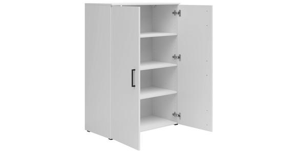 KOMMODE 80/115/40 cm in Weiß - Anthrazit/Schwarz, MODERN, Holzwerkstoff/Kunststoff (80/115/40cm) - Carryhome