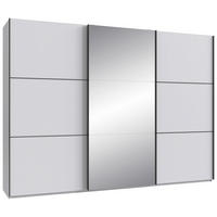 SCHWEBETÜRENSCHRANK 300/216/65 cm 3-türig Schwarz, Weiß  - Schwarz/Weiß, KONVENTIONELL, Glas/Holzwerkstoff (300/216/65cm) - Stylife