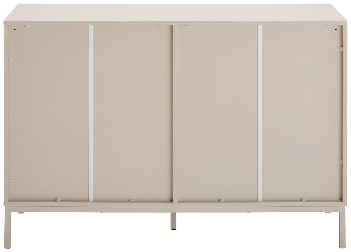 KOMMODE , 120/80/40 cm, 6 Schublade(n)  - Kaschmir, Design, Holzwerkstoff/Metall (120/80/40cm) - MID.YOU