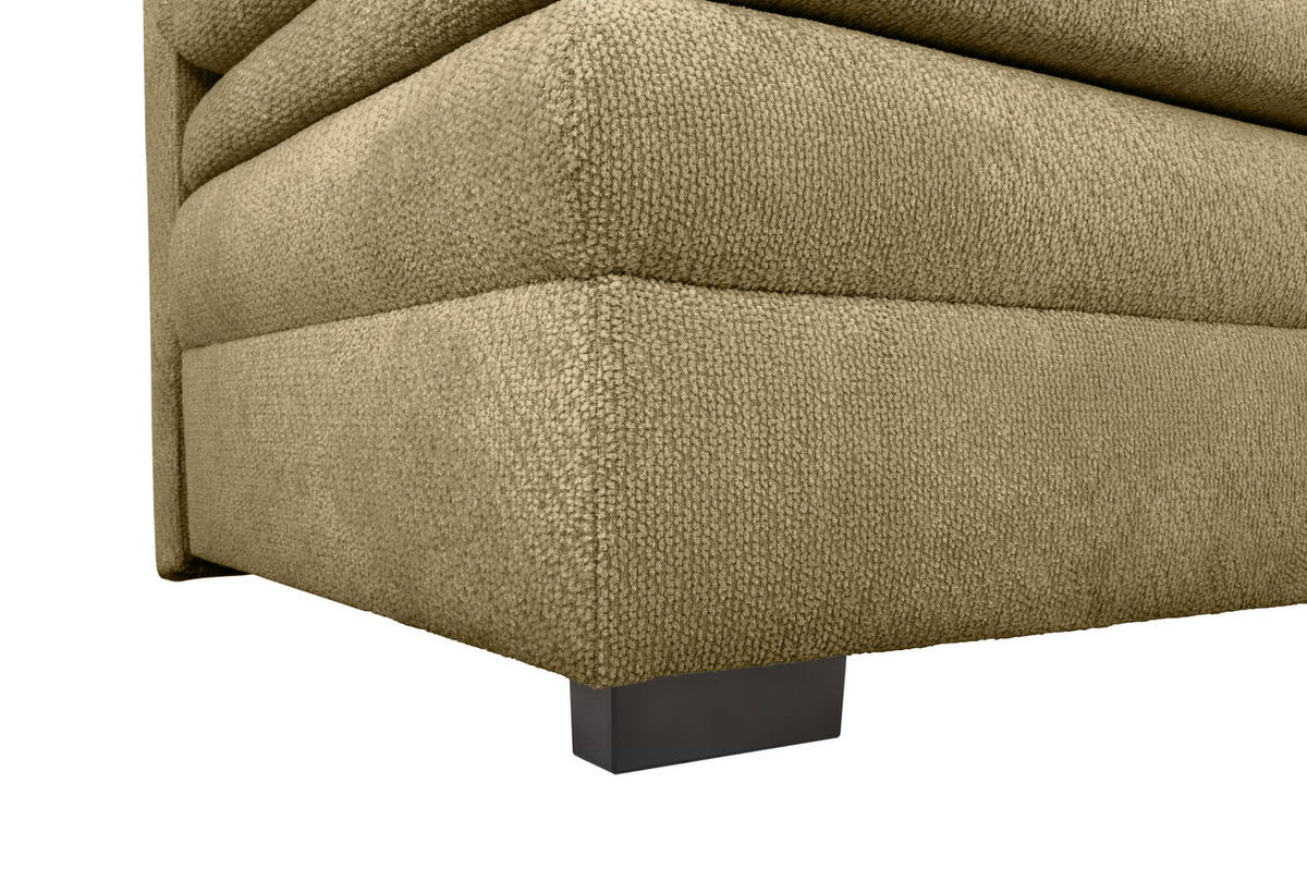 SCHLAFSOFA  mit Liegefunktion, Schlafen auf Sitzhöhe, Rücken echt Struktur Olivgrün  - Schwarz/Olivgrün, KONVENTIONELL, Kunststoff/Textil (195/93/83cm) - Carryhome