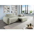 SCHLAFSOFA Flachgewebe Mintgrün  inkl. Zierkissen, Rückenkissen, Bettkasten, Schlaffunktion, Rücken echt, Liegefläche im Originalstoff  - Schwarz/Mintgrün, KONVENTIONELL, Kunststoff/Textil (250/74/92cm) - Carryhome
