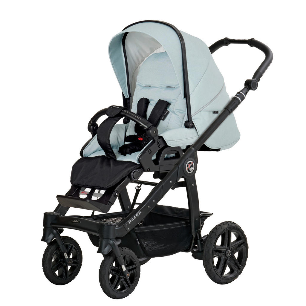 Thumbnail - Hartan Kinderwagenset Racer Gts, Pastellblau, Textil, 3-teilig, 59x113x101 cm, EN 1888, UV 50+, AZO-frei, Made in German...