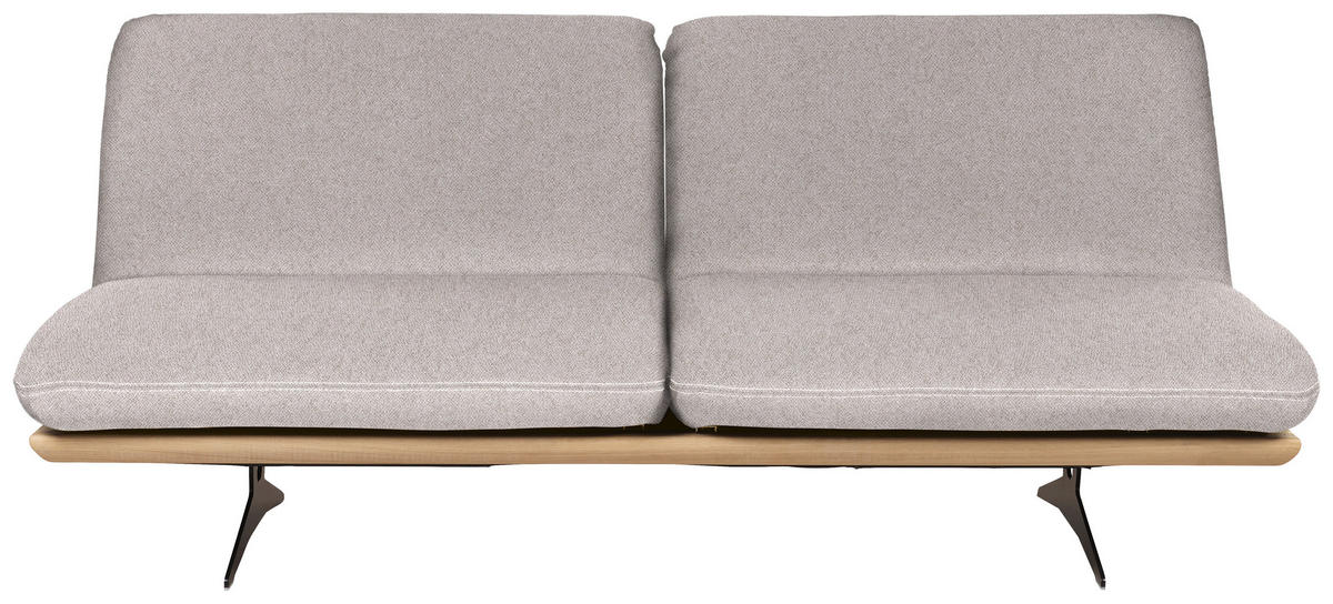 SCHLAFSOFA Webstoff Naturfarben  - Beige/Schwarz, Design, Holz/Textil (204/92/90cm) - Dieter Knoll