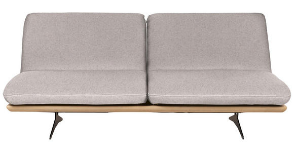 SCHLAFSOFA in Webstoff Naturfarben - Beige/Schwarz, Design, Holz/Textil (204/92/90cm) - Dieter Knoll