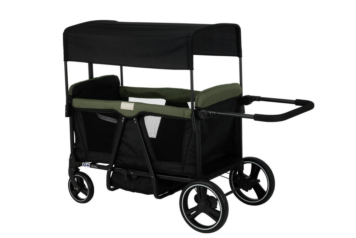 BOLLERWAGEN    - Schwarz/Olivgrün, Basics, Kunststoff/Textil (112/58/108cm) - Jimmylee