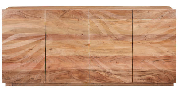 SIDEBOARD Akazie massiv Akaziefarben Einlegeböden  - Akaziefarben, MODERN, Holz/Holzwerkstoff (200/90/45cm) - Landscape