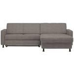 ECKSOFA in Webstoff Grau  - Schwarz/Grau, Design, Kunststoff/Textil (257/165cm) - Xora