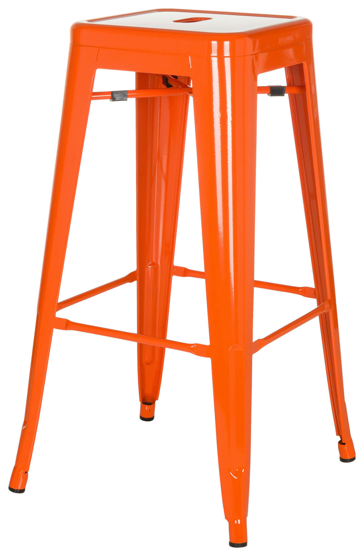 BAROVÁ ŽIDLE, oranžová - oranžová, Basics, kov (44/77/44cm) - MID.YOU