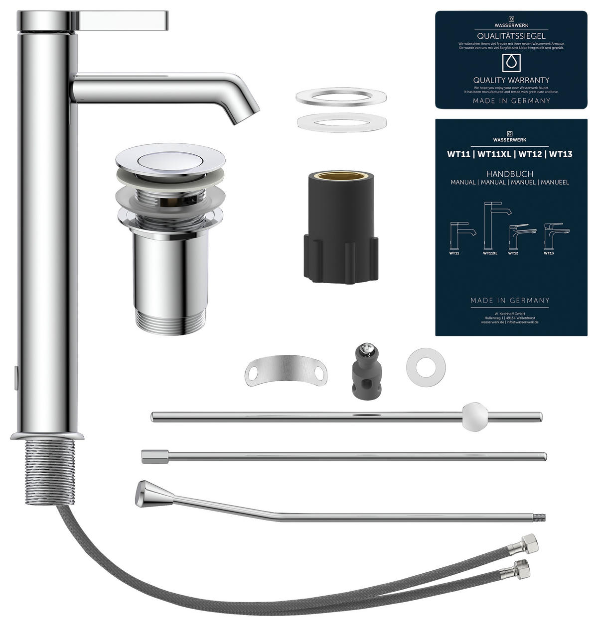 WASCHTISCHARMATUR 5/30/17,5 cm  - Chromfarben, Basics, Metall (5/30/17,5cm)