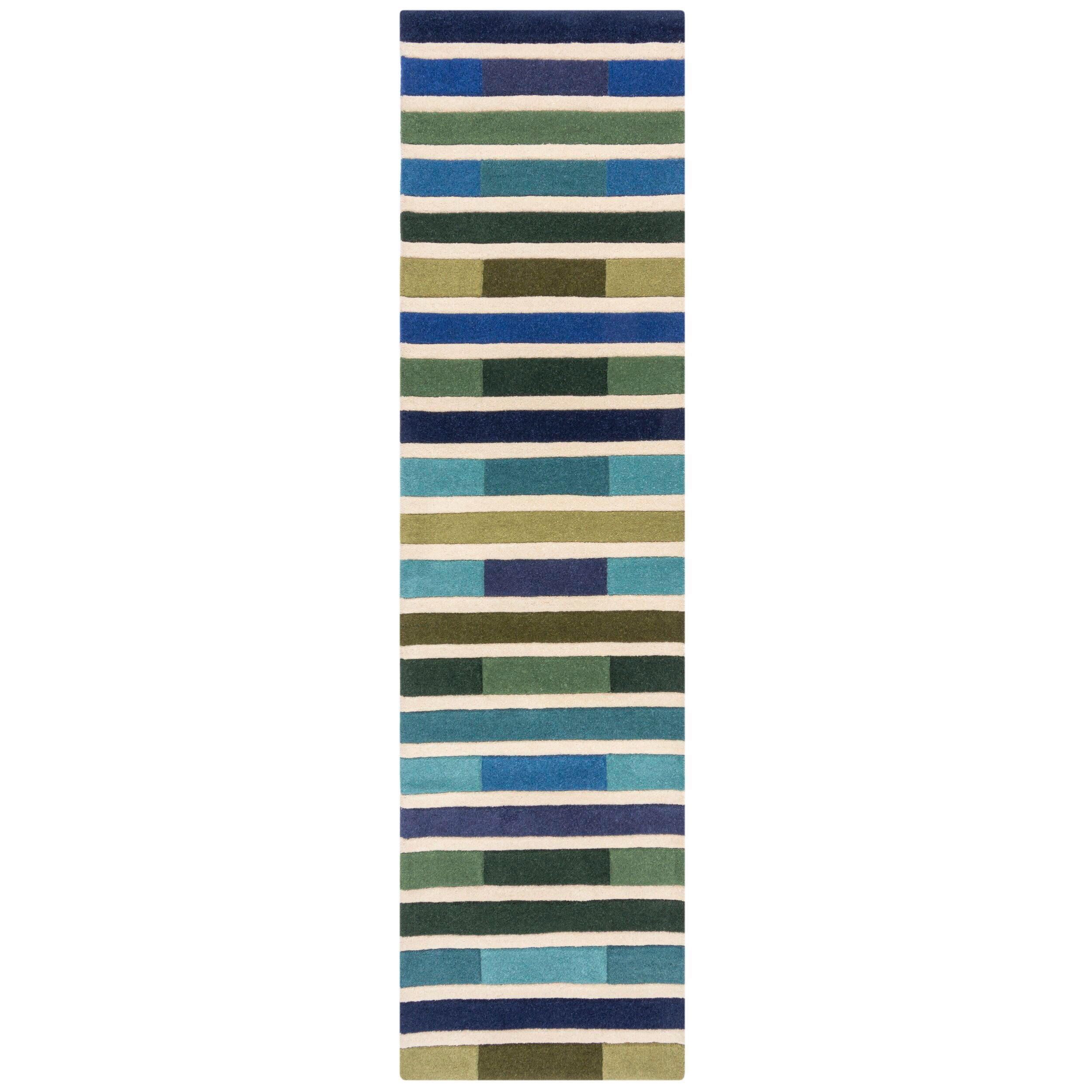 VLNĚNÝ KOBEREC, 60/230 cm, zelená - zelená, Basics, textil (60/230cm)