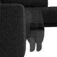 ECKSOFA  in Mikrofaser Anthrazit  301/207 cm  - Anthrazit/Schwarz, Design, Textil/Metall (301/207cm) - Xora