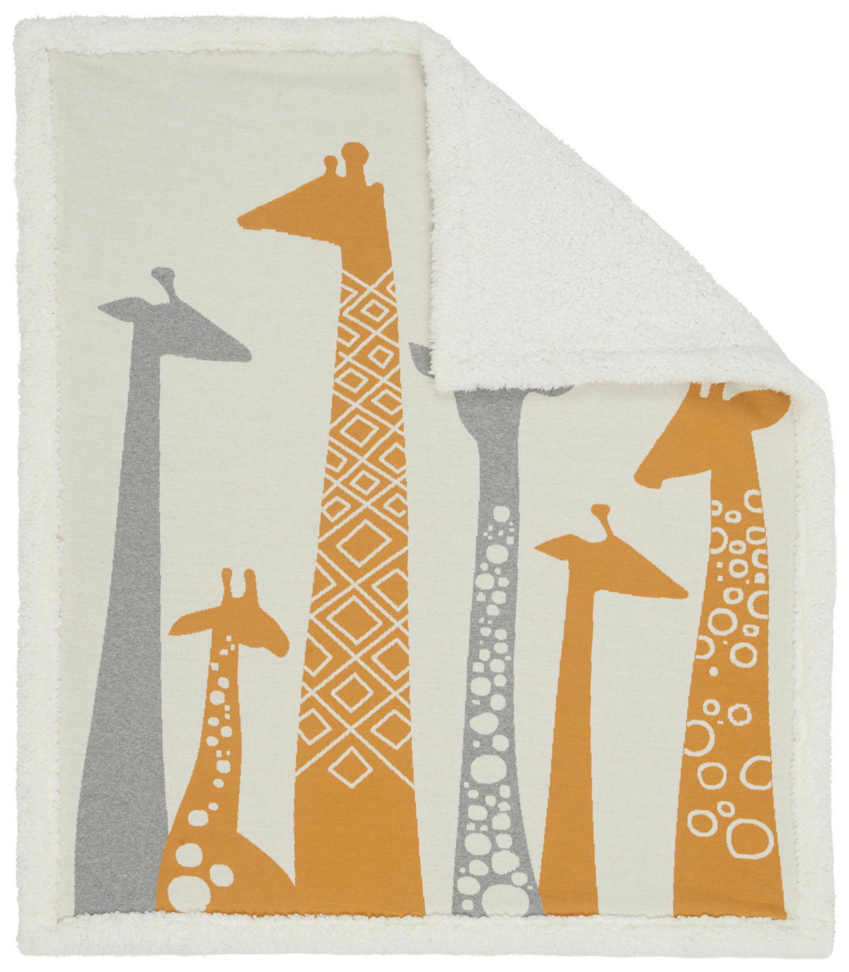 SCHMUSEDECKE  80/100 cm  - Ecru/Gelb, Trend, Textil (80/100cm) - Patinio