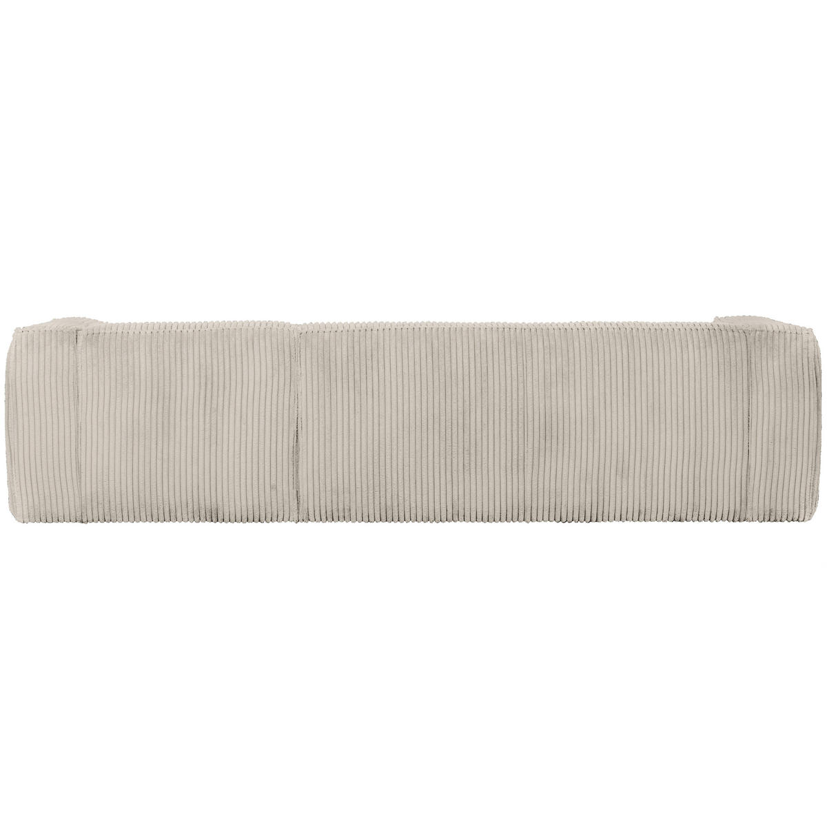 ECKSOFA Bean Naturfarben gerippt  - Schwarz/Naturfarben, Design, Kunststoff/Textil (305/175cm) - Livetastic