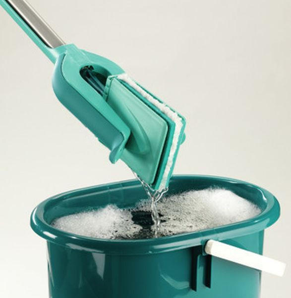 MOP PLAT - turcoaz, Basics, plastic/metal (28/7/148cm) - Leifheit