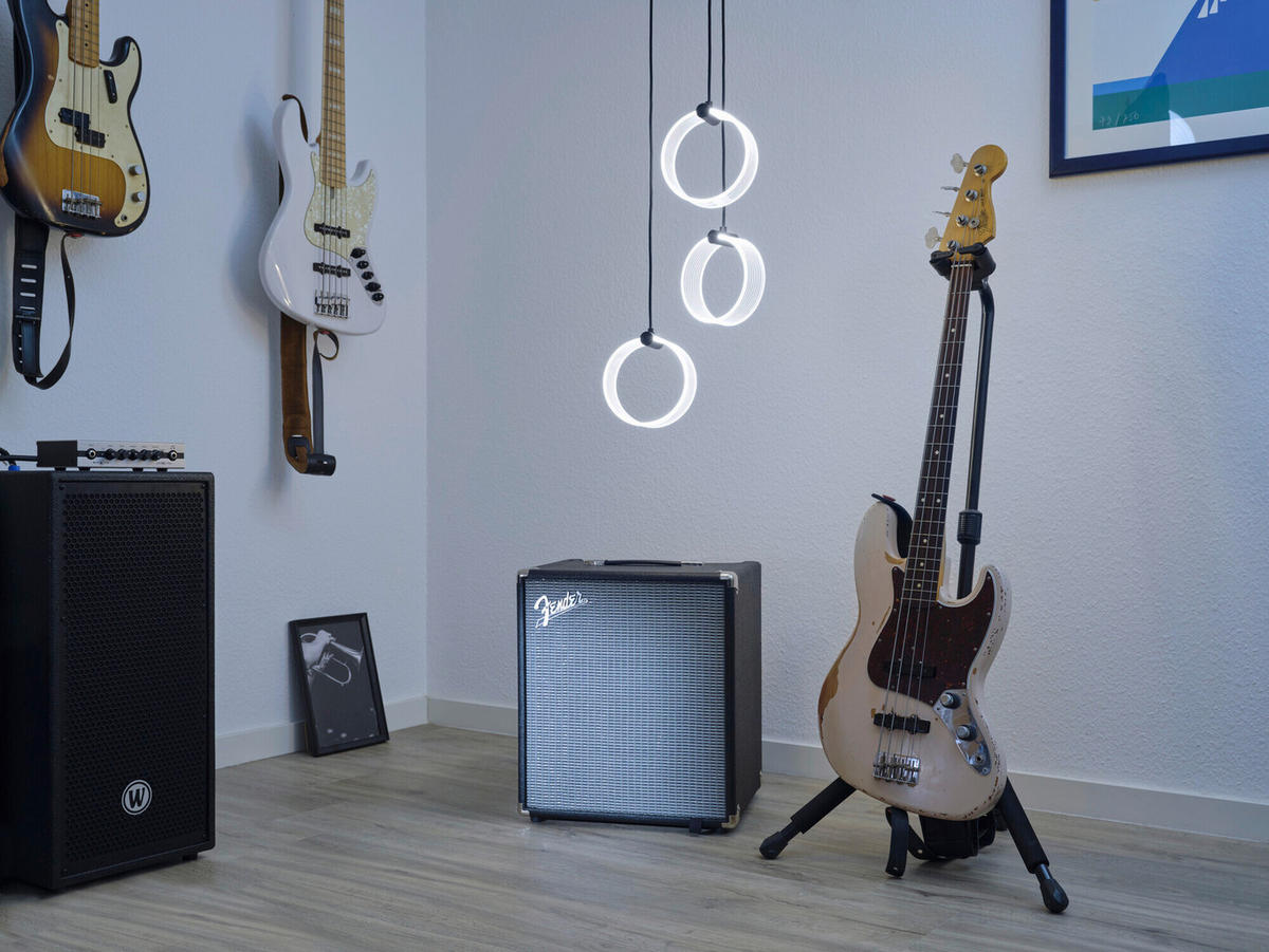 LED-HÄNGELEUCHTE 28/20/121 cm  - Schwarz, Design, Kunststoff (28/20/121cm) - Osram