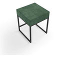 NACHTSCHRANK 45/55/45 cm  - Schwarz/Grün, Design, Textil/Metall (45/55/45cm) - Esposa