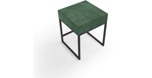 NACHTSCHRANK 45/55/45 cm - Schwarz/Grün, Design, Textil/Metall (45/55/45cm) - Esposa