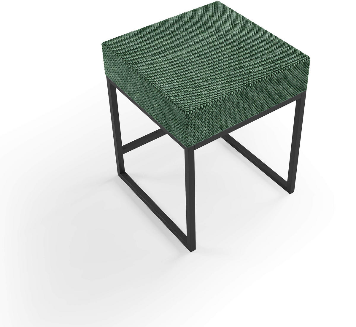 NACHTSCHRANK 45/55/45 cm  - Schwarz/Grün, Design, Textil/Metall (45/55/45cm) - Esposa