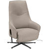 RELAXSESSEL in Textil Hellbraun  - Hellbraun/Anthrazit, Design, Textil/Metall (70/112/85cm) - Himolla