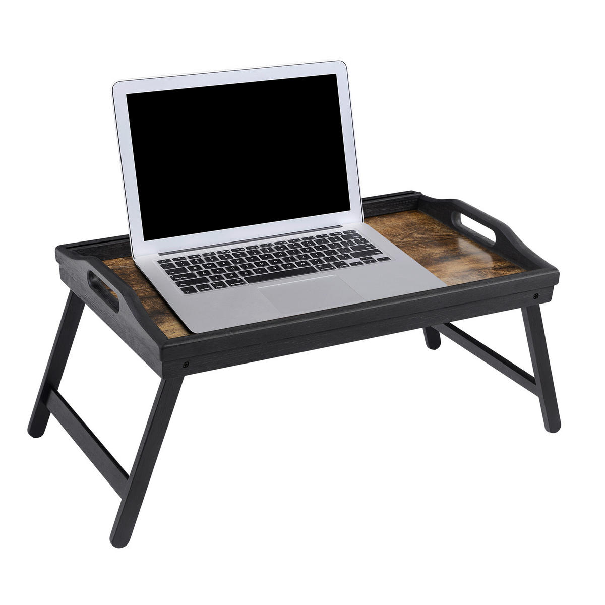 LAPTOPTISCH 50/30/26 cm  in Braun, Schwarz  - Schwarz/Braun, Basics, Holz/Holzwerkstoff (50/30/26cm) - Boxxx