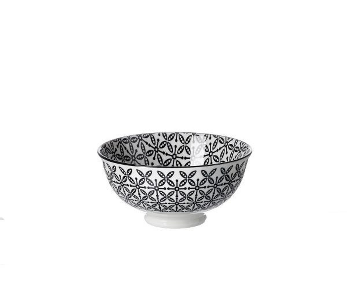 MISKA, keramika, 12 cm - bílá/černá, Trend, keramika (12cm) - Ritzenhoff Breker