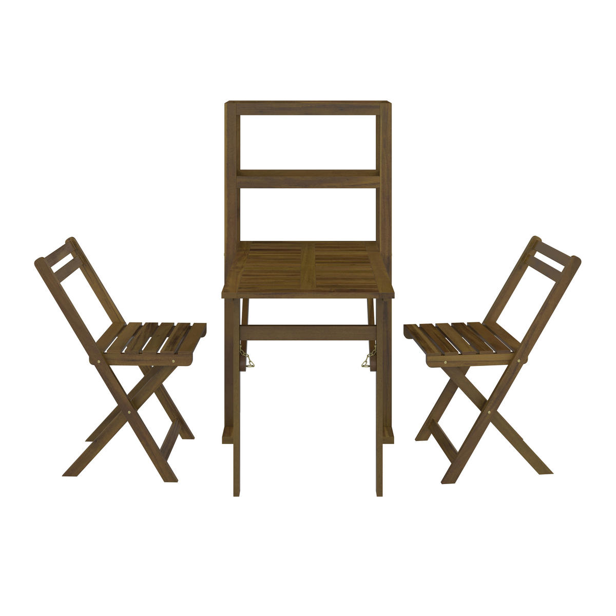 BALKONSET  - Akaziefarben, MODERN, Holz (65/42/131/78/85/48cm) - Ambia Garden