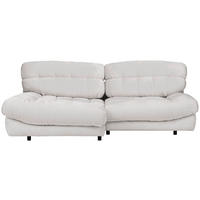 HÖRNSOFFA i plysch vit  - vit/svart, Design, textil/plast (170/250cm) - MID.YOU