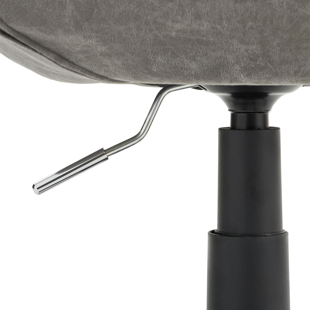 Scaun Birou, microfibră, gri - negru/gri, Konventionell, plastic/metal (56/79-87/61cm) - Landscape