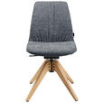 STUHL  in Webstoff Holz, Textil  - Eichefarben/Grau, Design, Holz/Textil (46/82,5-85,25/55cm) - Johann Jakob