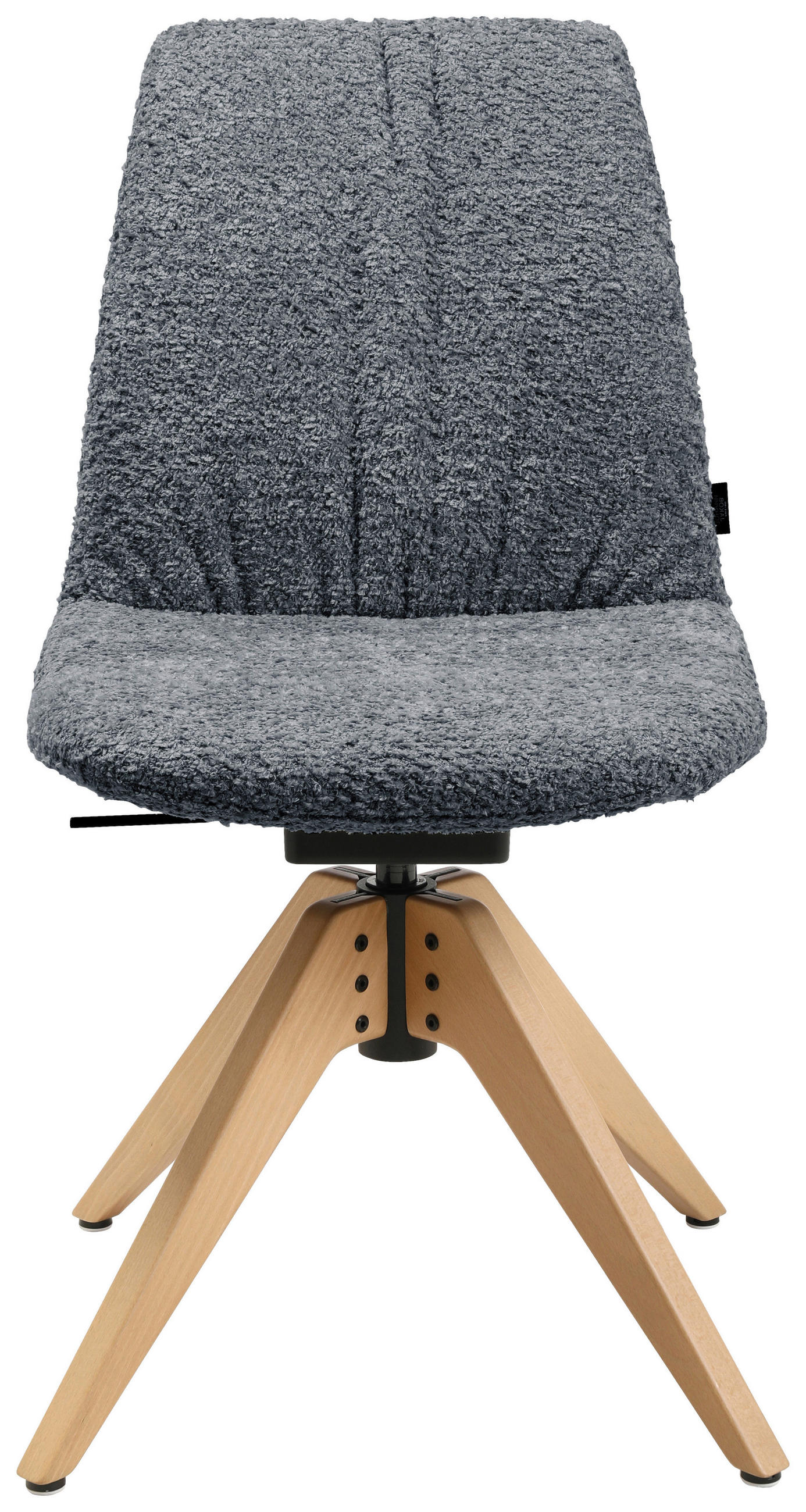 STUHL - Eichefarben/Grau, Design, Holz/Textil (46/82,5-85,25/55cm) - Johann Jakob