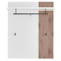GARDEROBENPANEEL  in 90/112/30 cm  - Eichefarben/Weiß, Design, Holzwerkstoff (90/112/30cm) - Voleo