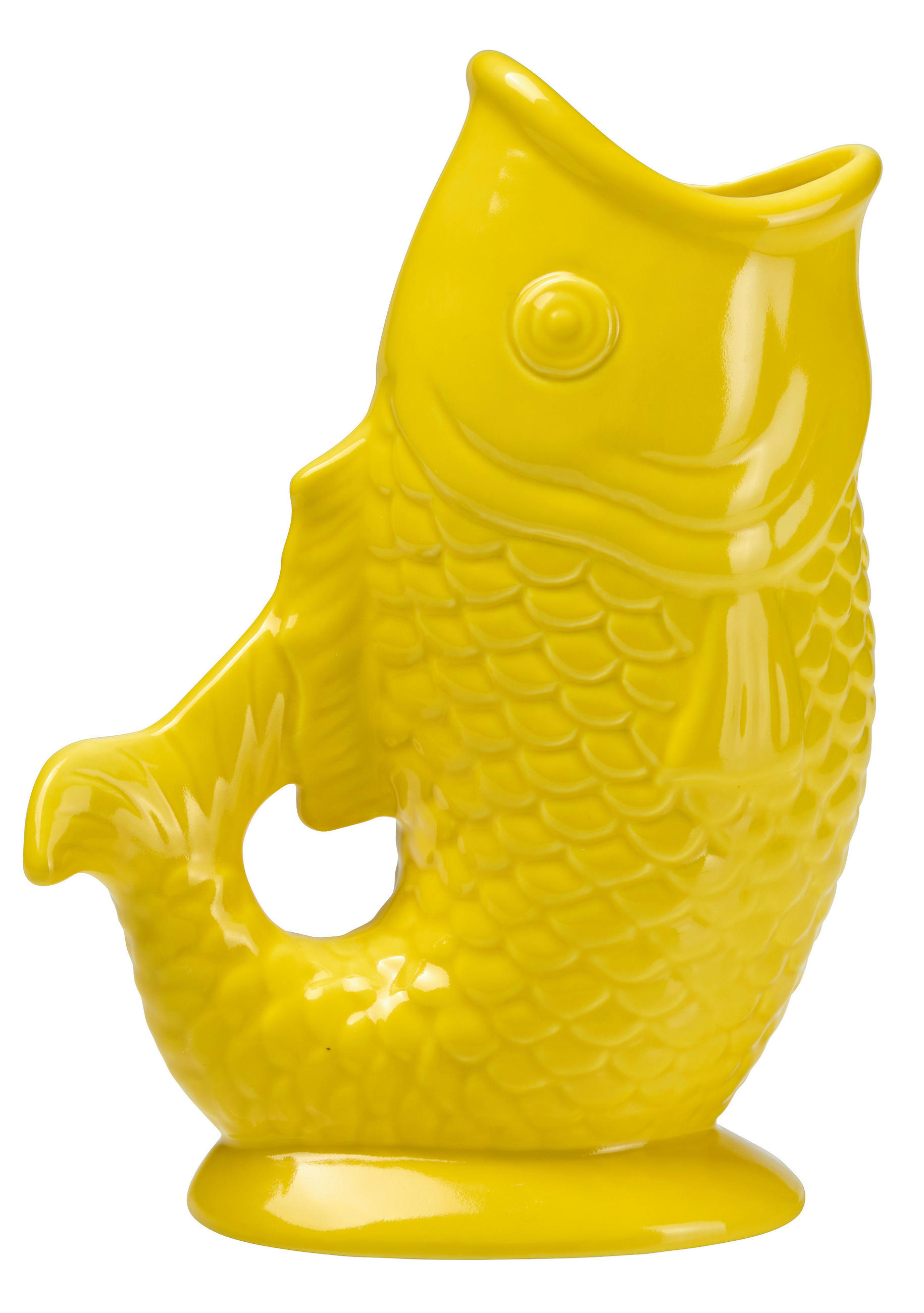 VÁZA 24.9 cm  - sárga, Design, kerámia (18,4/24,9/9cm) - Ambia Home