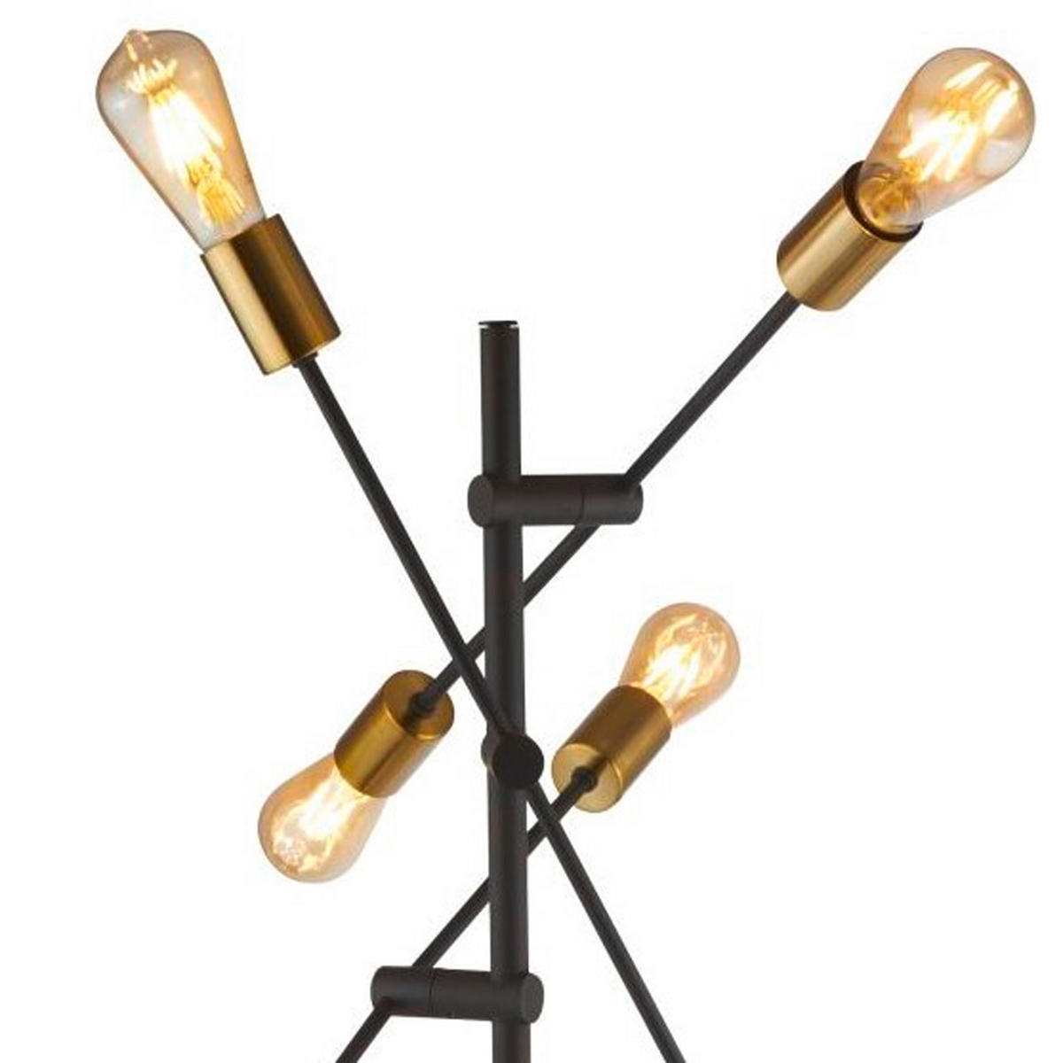 GOLVLAMPA Armstrong 54/150 cm    - svart, Modern, metall (54/150cm)