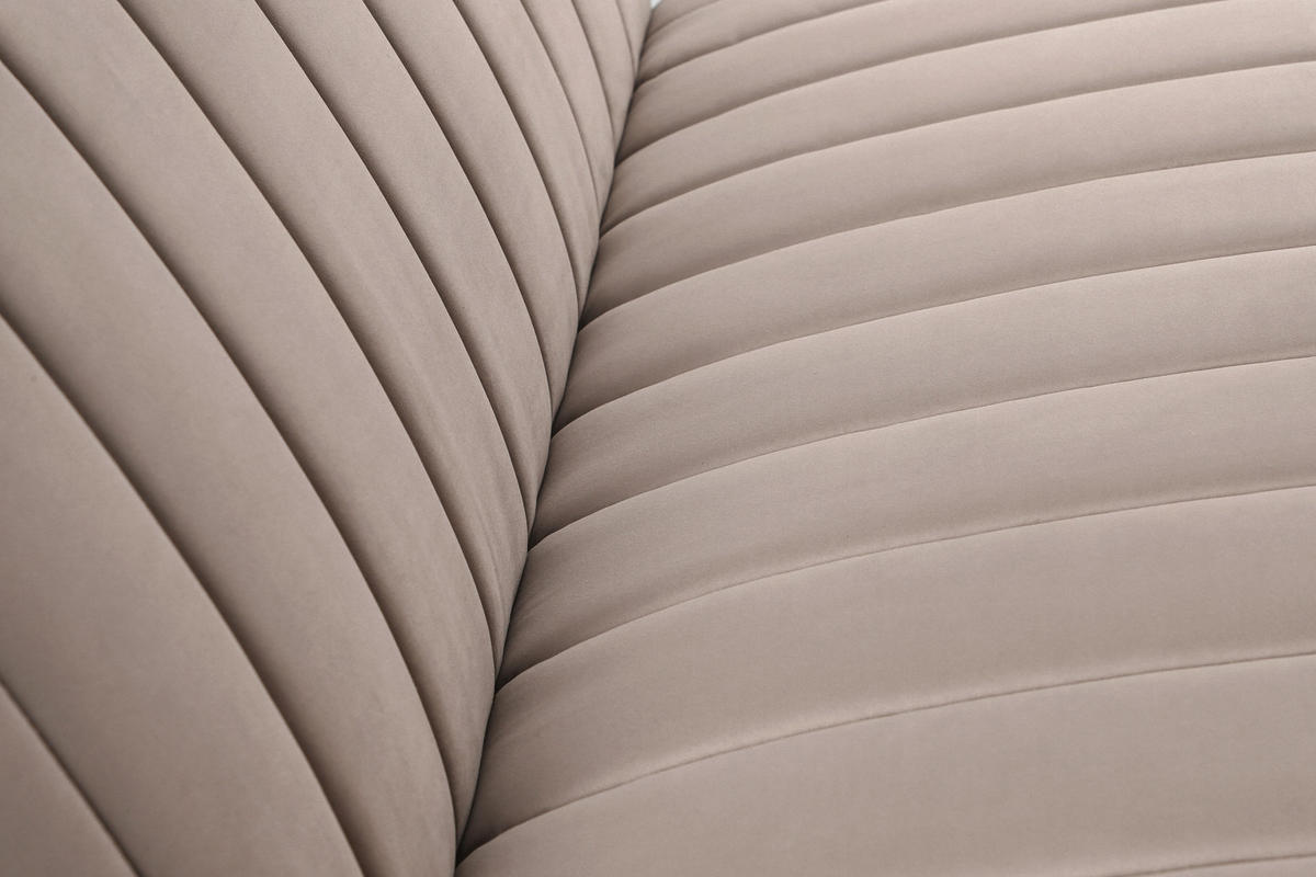 SCHLAFSOFA Samt Grau  - Naturfarben/Grau, Design, Holz/Textil (180/81/86cm) - P & B