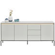 SIDEBOARD 192/82/40 cm  - Schwarz/Weiß, Design, Holzwerkstoff (192/82/40cm) - Hom`in