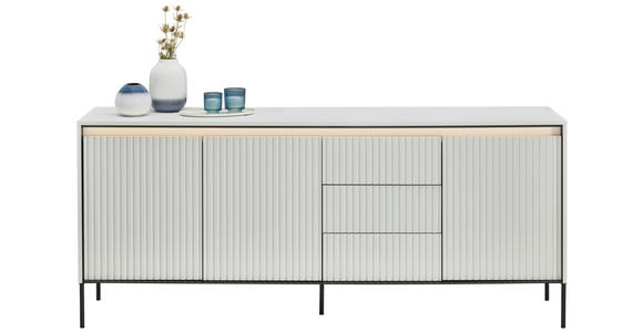 SIDEBOARD 192/82/40 cm  - Schwarz/Weiß, Design, Holzwerkstoff (192/82/40cm) - Hom`in