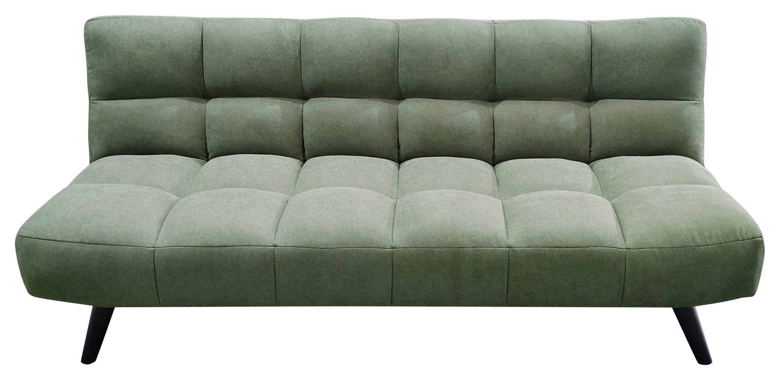 SCHLAFSOFA Flachgewebe Grün  - Schwarz/Grün, Design, Holz/Textil (183/78/92cm) - MID.YOU