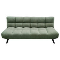 SCHLAFSOFA Flachgewebe Grün  - Schwarz/Grün, Design, Holz/Textil (183/78/92cm) - MID.YOU