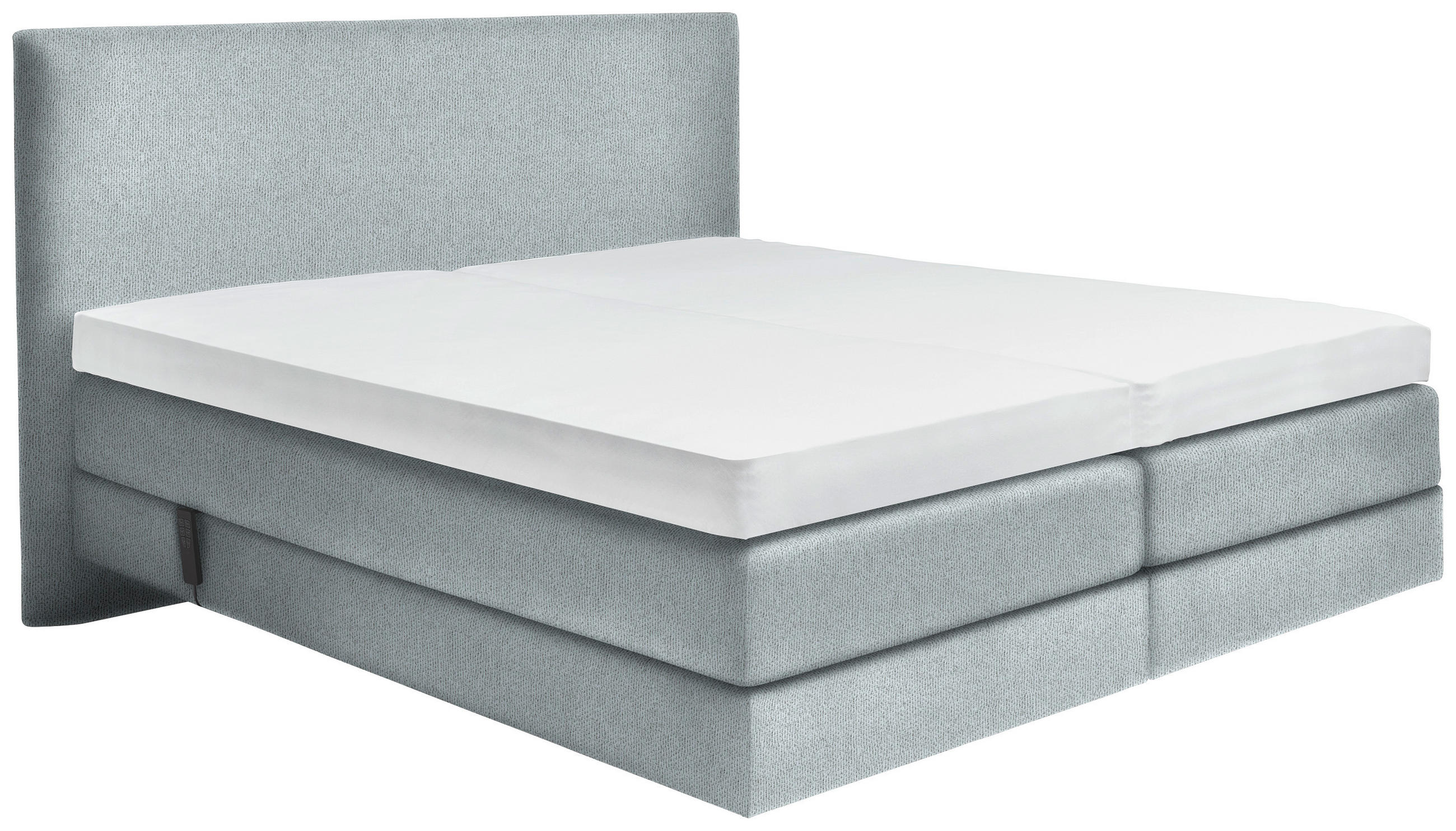 BOXSPRINGBETT 160/200 cm  in Hellgrau  - Hellgrau, KONVENTIONELL, Holz/Textil (160/200cm) - Dieter Knoll