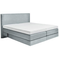 BOXSPRINGBETT 160/200 cm  in Hellgrau  - Hellgrau, Konventionell, Holz/Textil (160/200cm) - Dieter Knoll