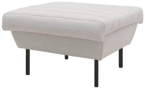HOCKER Silberfarben  - Silberfarben/Schwarz, Design, Textil/Metall (70/45/70cm) - LOOKS by W.Joop