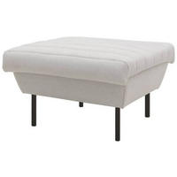 HOCKER Silberfarben  - Silberfarben/Schwarz, Design, Textil/Metall (70/45/70cm) - LOOKS by W.Joop
