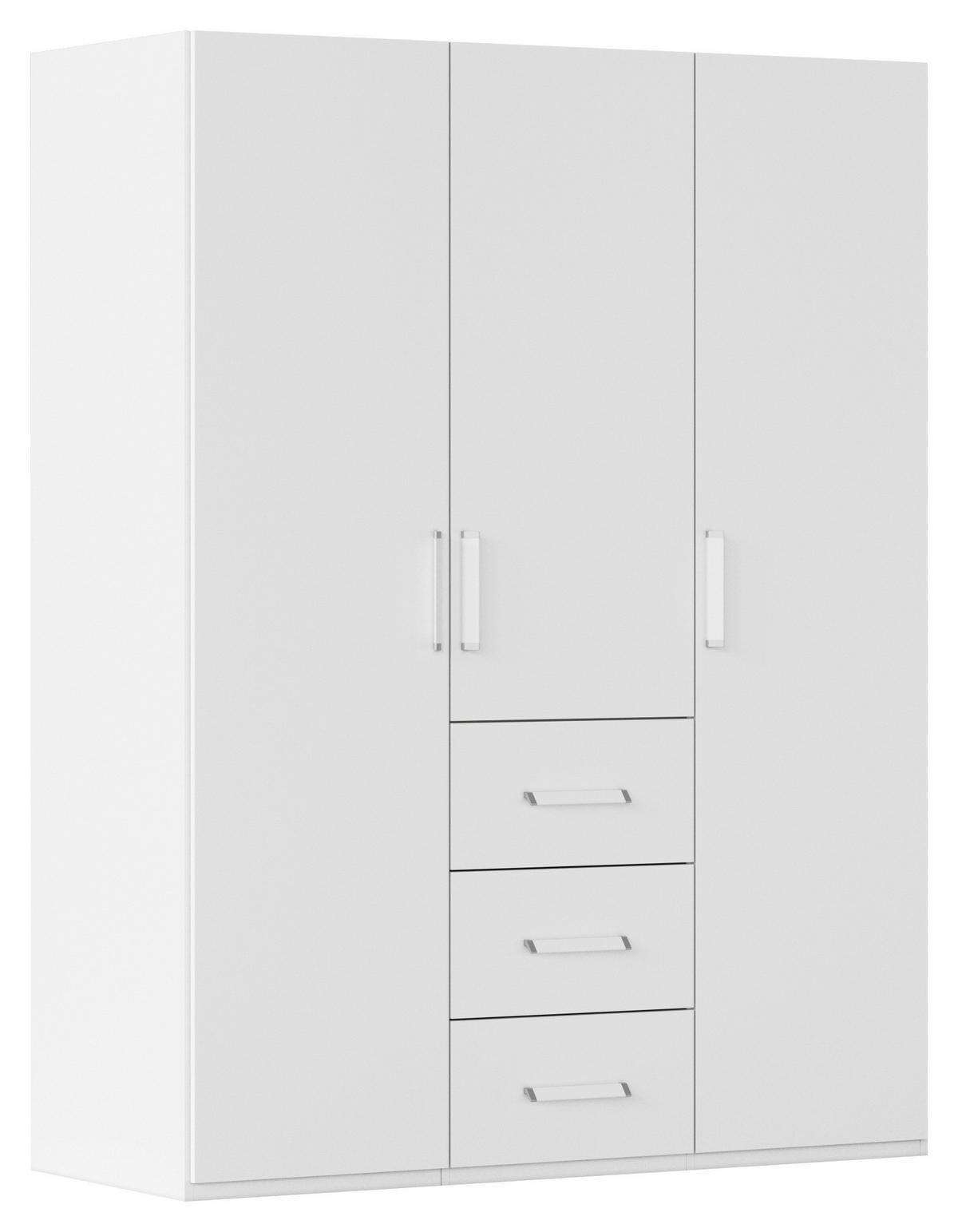 DREHTÜRENSCHRANK  in Weiß  - Weiß, Design, Holzwerkstoff/Kunststoff (151/197/60cm) - Novel