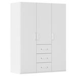 DREHTÜRENSCHRANK  in Weiß  - Weiß, Design, Holzwerkstoff/Kunststoff (151/197/60cm) - Novel