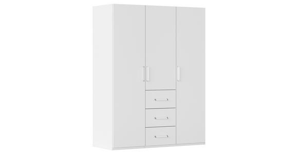 DREHTÜRENSCHRANK in Weiß - Weiß, Design, Holzwerkstoff/Kunststoff (151/197/60cm) - Novel