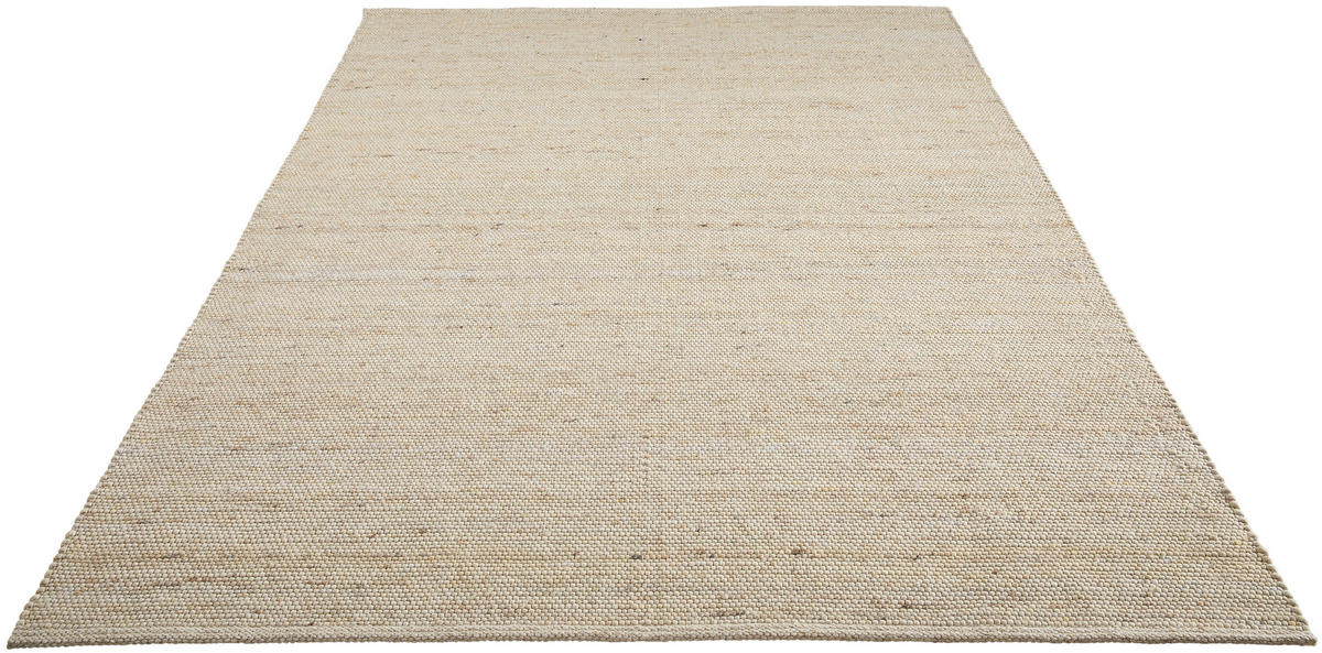 HANDWEBTEPPICH  Wohnzimmer 160/230 cm Beige rechteckig  - Beige, KONVENTIONELL, Textil (160/230cm) - Linea Natura