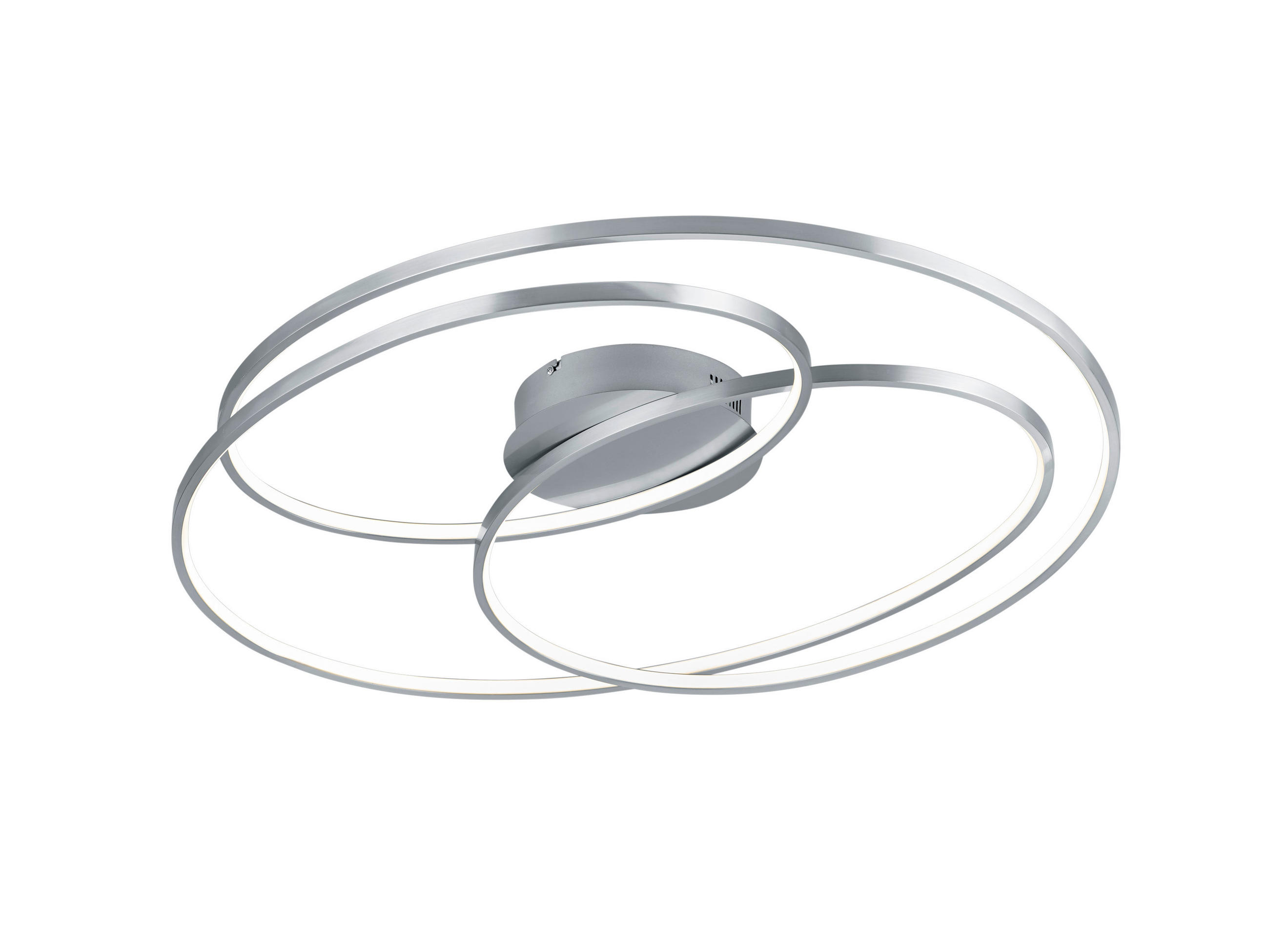 LED-TAKLAMPA Gale 50 W 65/80/14 cm  - nickelfärgad, Design, metall (65/80/14cm) - Trio Leuchten