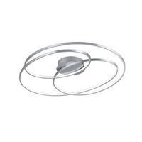 LED-TAKLAMPA Gale 50 W 65/80/14 cm  - nickelfärgad, Design, metall (65/80/14cm) - Trio Leuchten