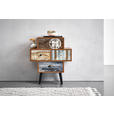 KOMMODE  in 63/73,8/29 cm  - Klar/Hellbraun, LIFESTYLE, Holzwerkstoff/Metall (63/73,8/29cm) - Carryhome